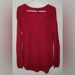 Women's a.n.a Red Sweater Sz Medium